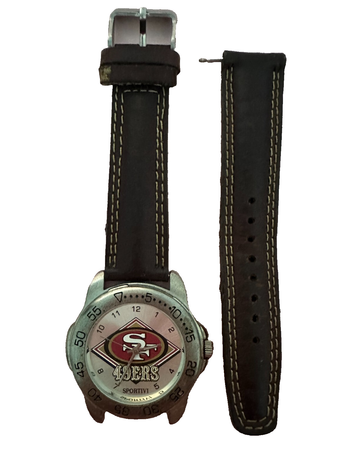 Sportivi Rare men’s 49ers watch with leather band