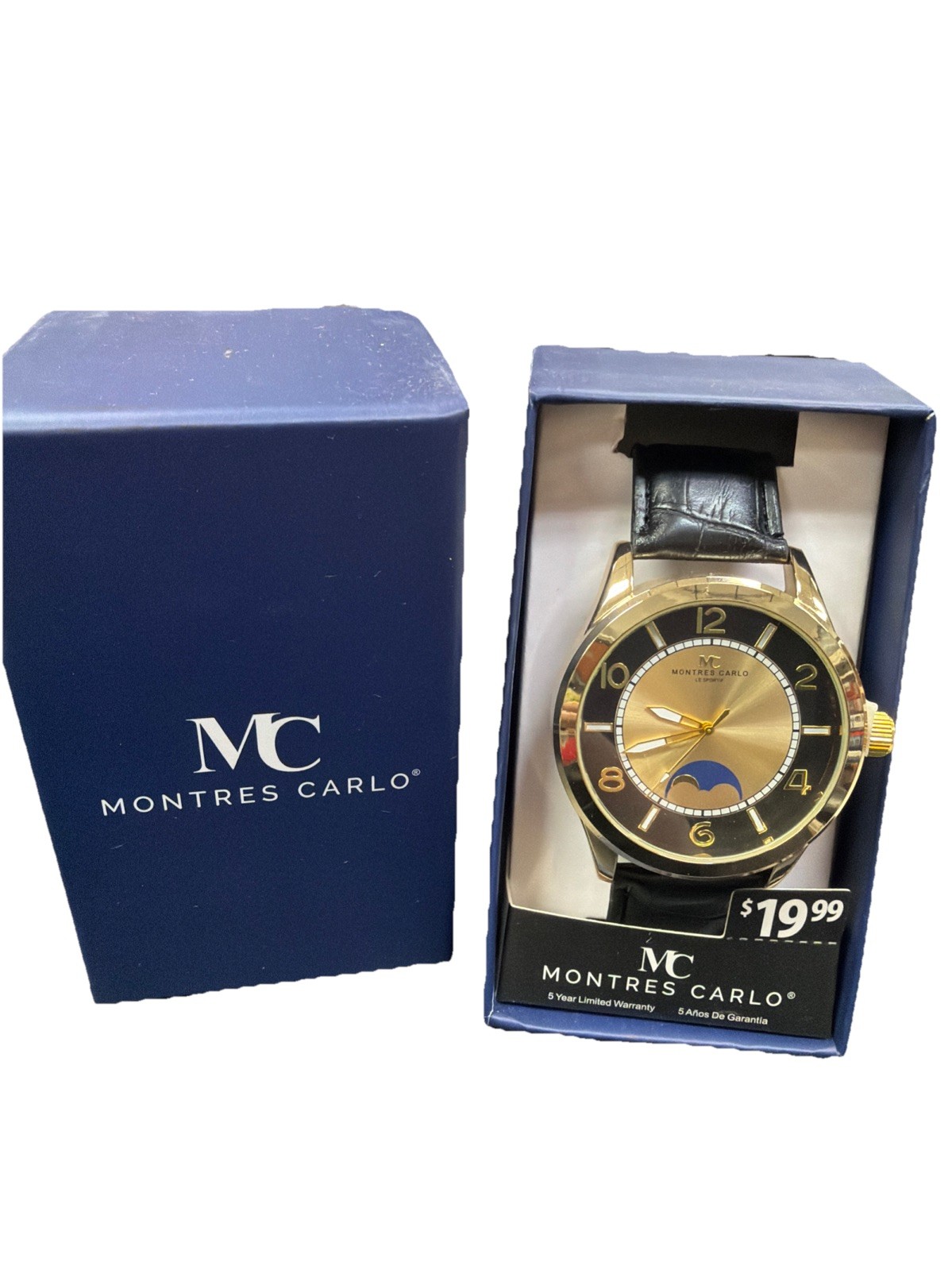 Montres Carlo Black Gold Men’s Watch SKU 52471