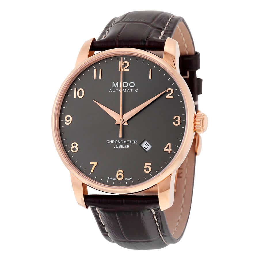 Mido Jubilee Automatic Black Dial Brown Leather Men’s Watch M86903138