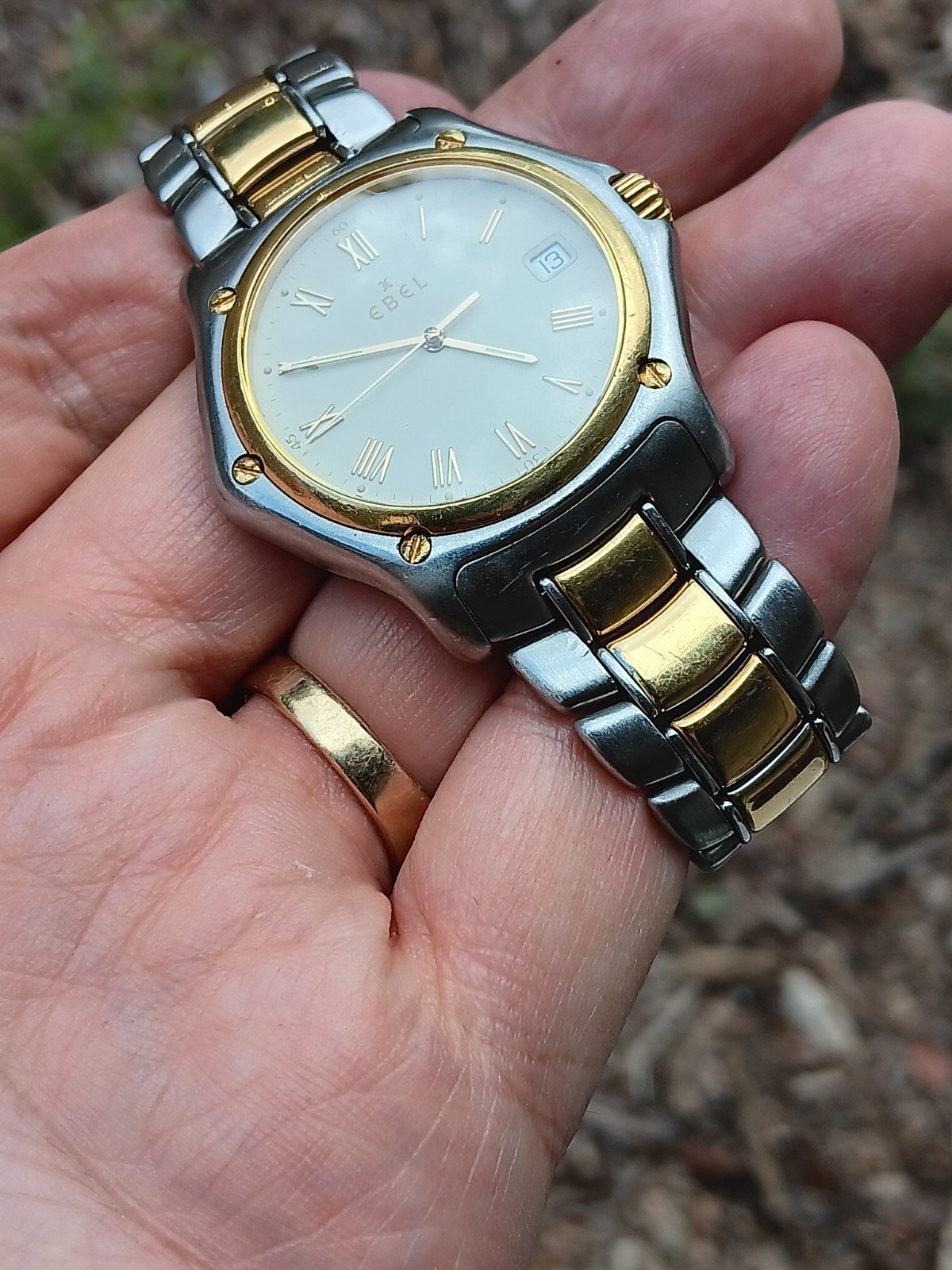 18KSS Gold Ebel 1911 Quartz Movement 39.1 mm