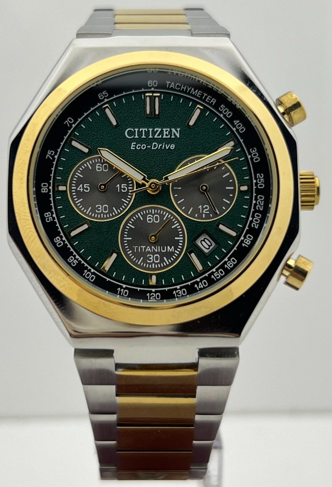 Premium Men’s Citizen Zenshin Chrono Black Dial Date Working Wristwatch