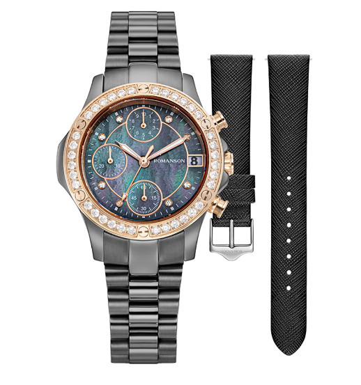 Romanson Lumiere Astre Black Dial RWRMQL2B7000CTBK0 watch