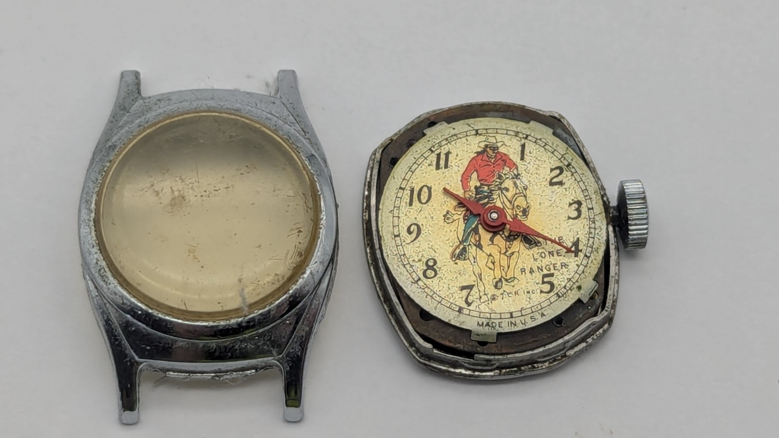 Vintage Lone Ranger wrist watch TIME FOR PARTS OR DISPLAY ONLY