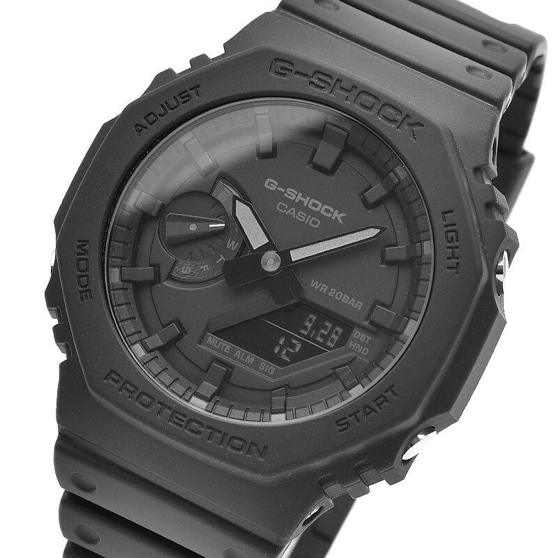 CASIO G-SHOCK GA-2100-1A1JF Carbon Core Guard Analog Digital Watch Black 45.4mm