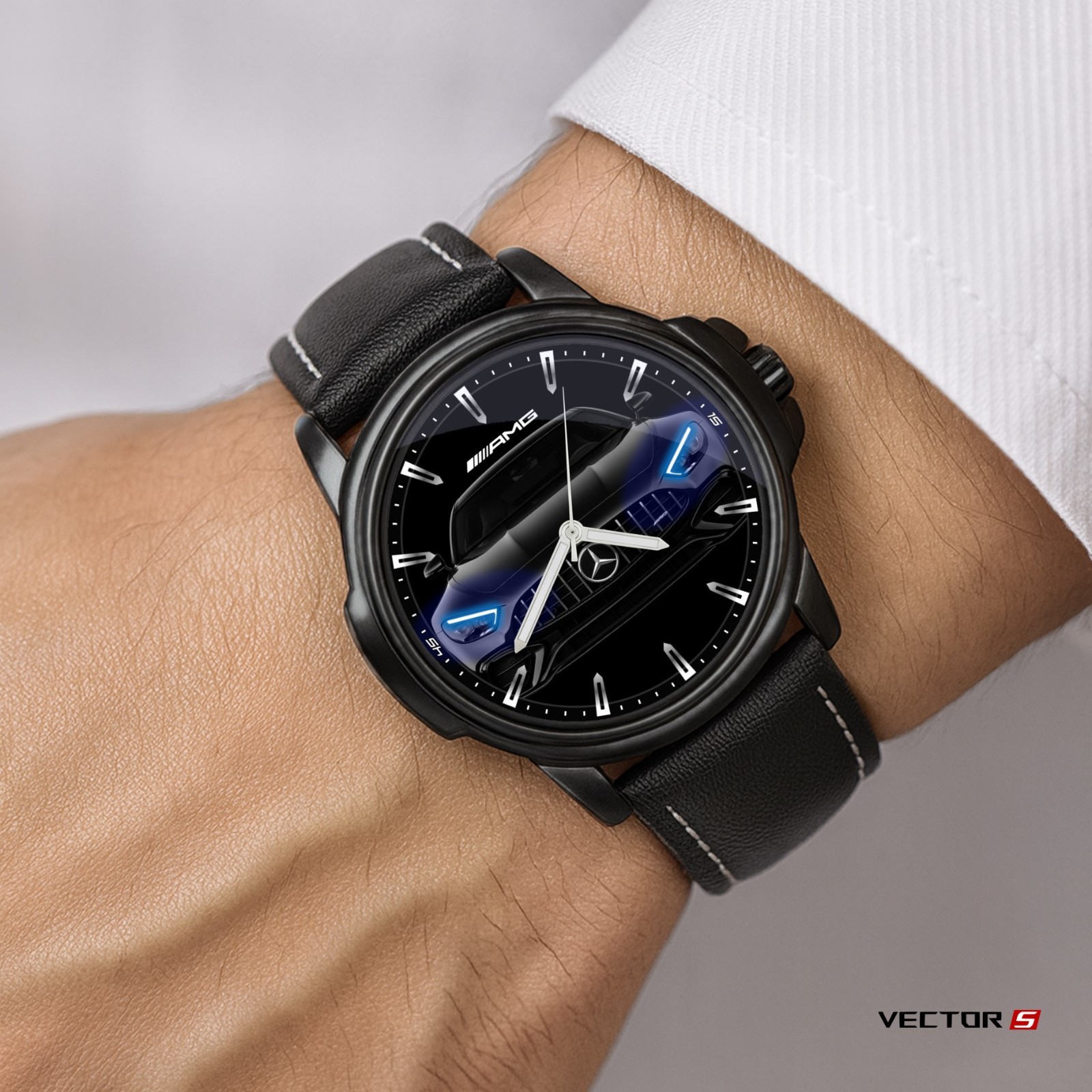 Mercedes Benz Sport AMG Front GT Muso Fan Art Quartz Wrist Watch
