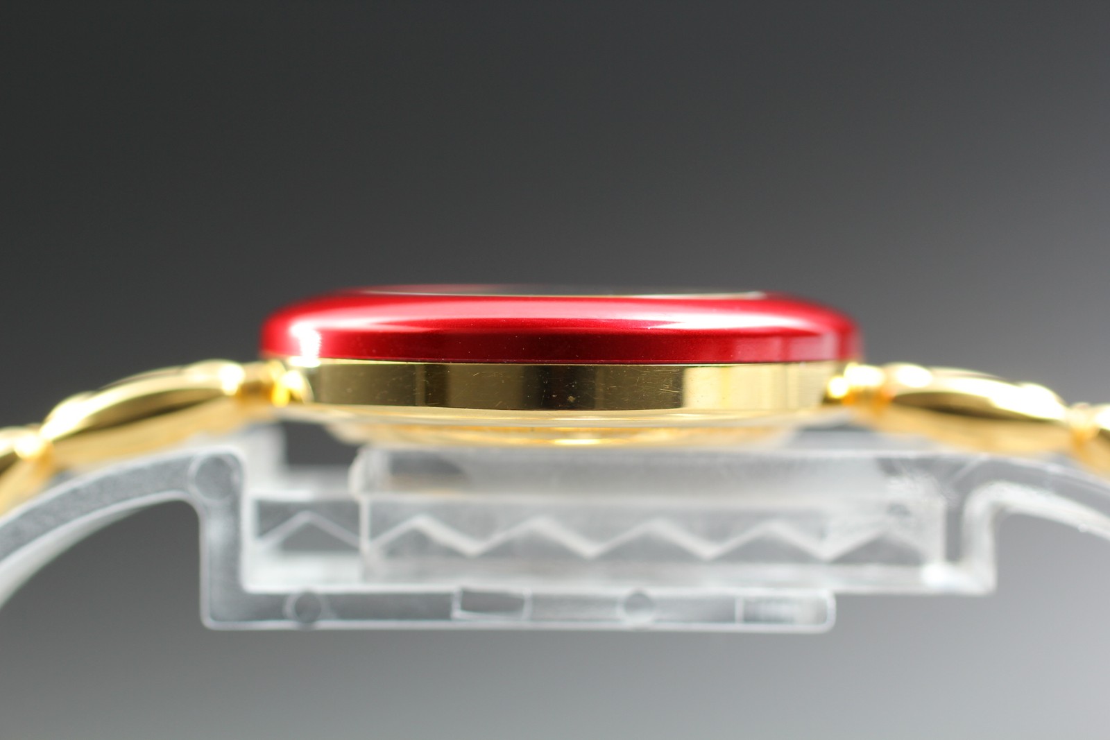 [Near MINT] Gucci 11/12.2 Change Bezel Gold Red Bezel Quartz Women’s Watch