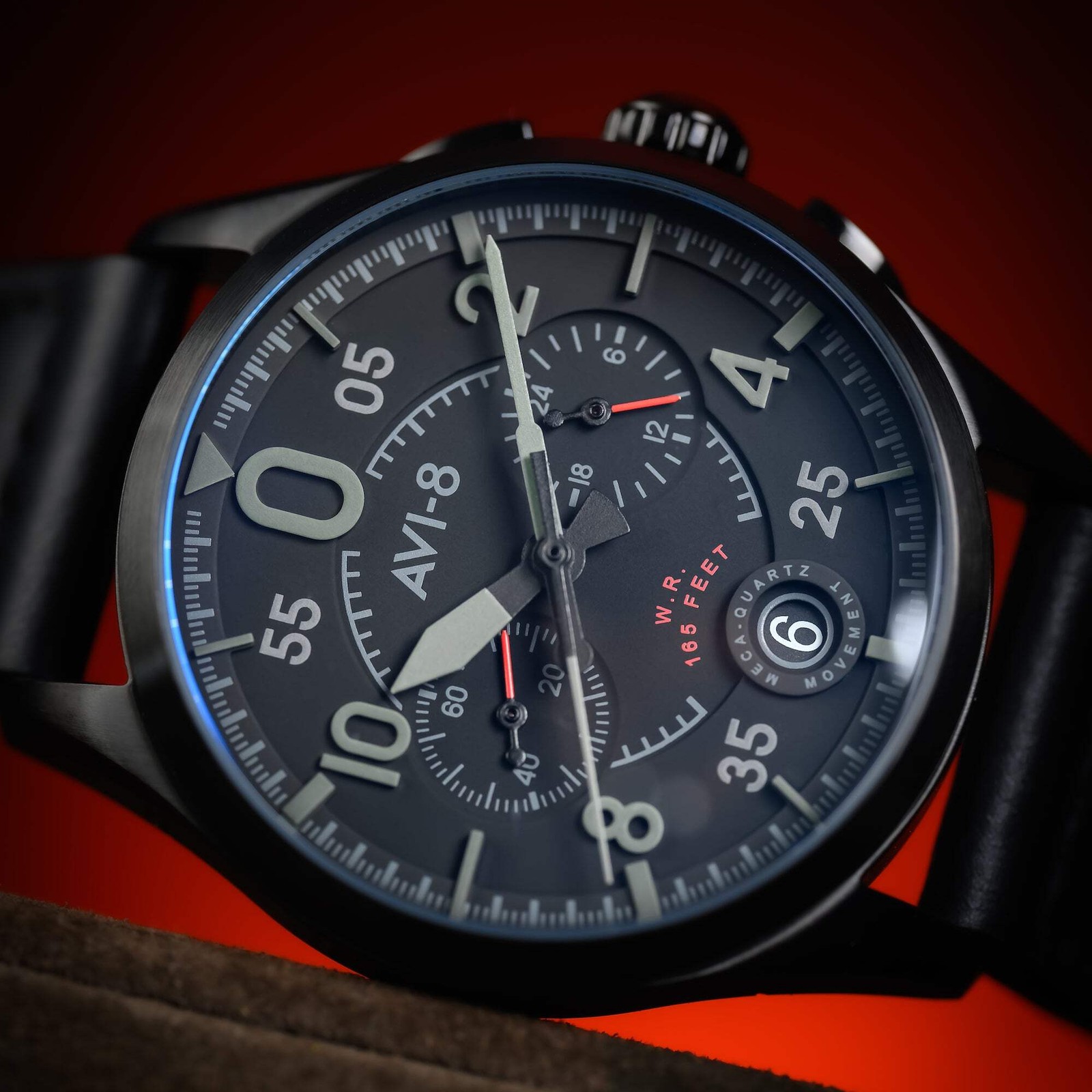 AVI-8 Spitfire Lock Stainless Steel 42mm Japanese Quartz Wristwatch
