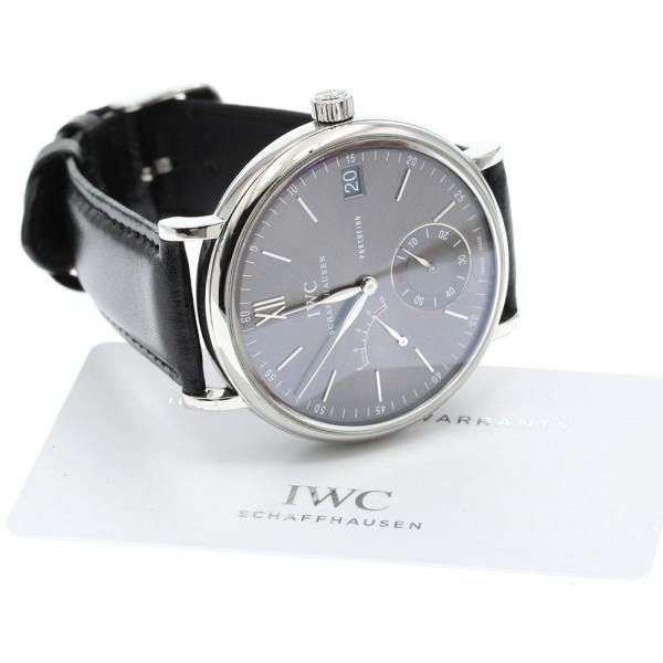 IWC Portofino Hand-Wound Eight Days IW510115 45mm SS Gray Dial Watch #C2568