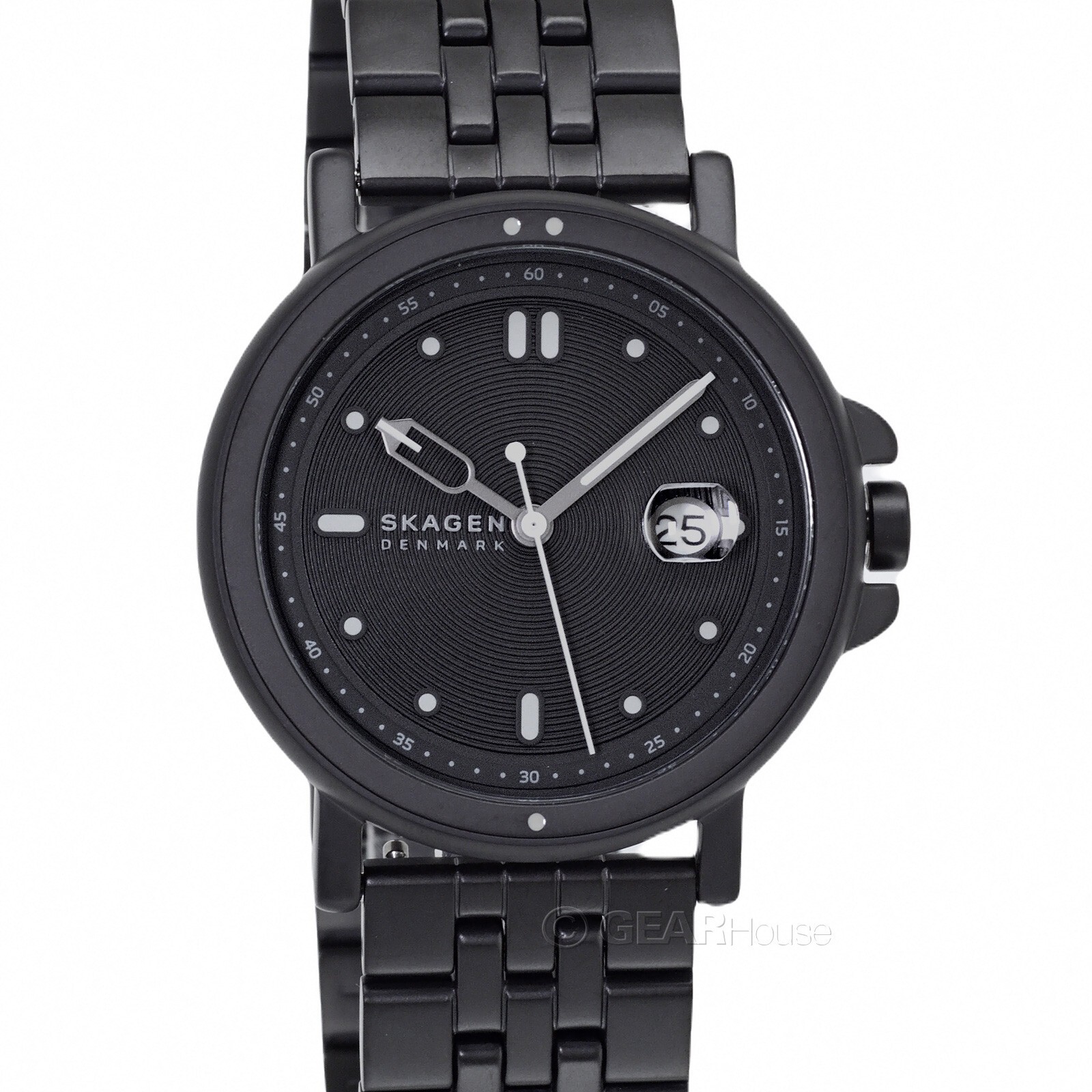 SKAGEN Signatur Sport Mens Casual Watch, Black Dial, Matte Stainless Steel Band