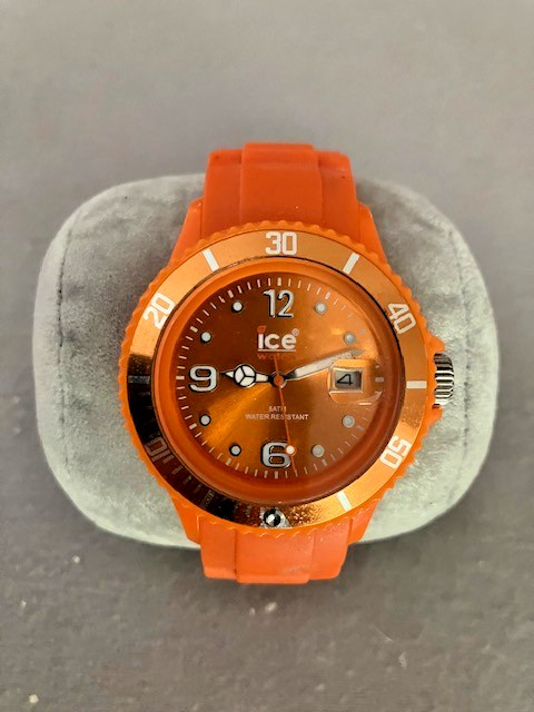Authentic Ice Watch, Sili Orange 40MM Quartz Watch, Water Resistant