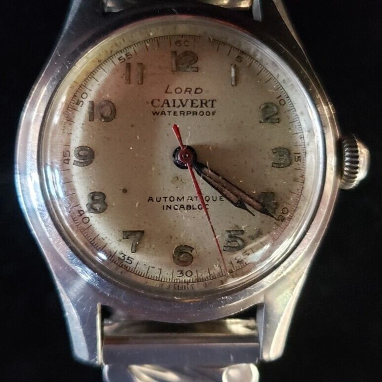 Lord Calvert Automatic Wristwatch, Incabloc, 17j, anti-magnetic, Runs