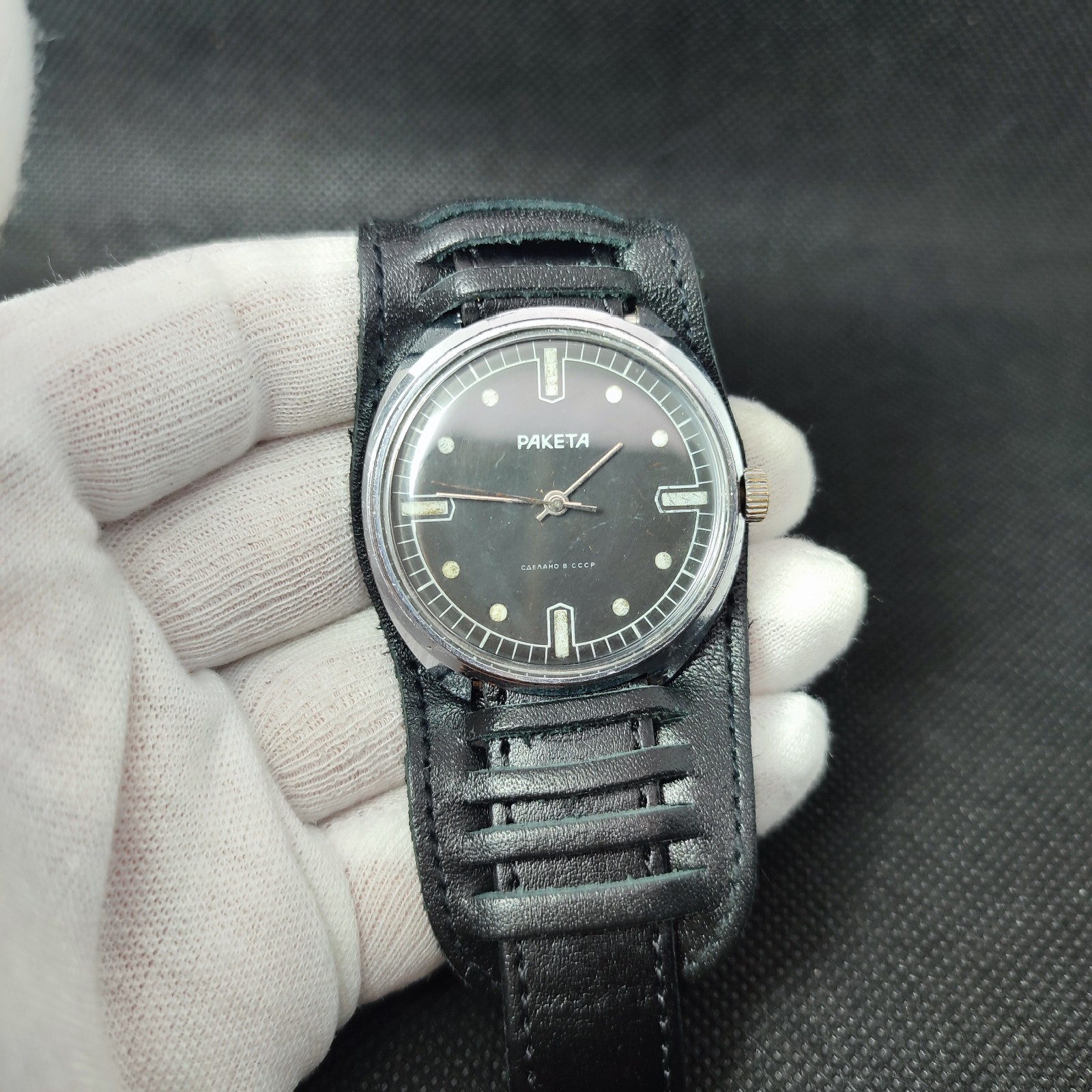 ⭐Vintage Soviet wrist watch Raketa military mechanical 2609.HA made in USSR 70s