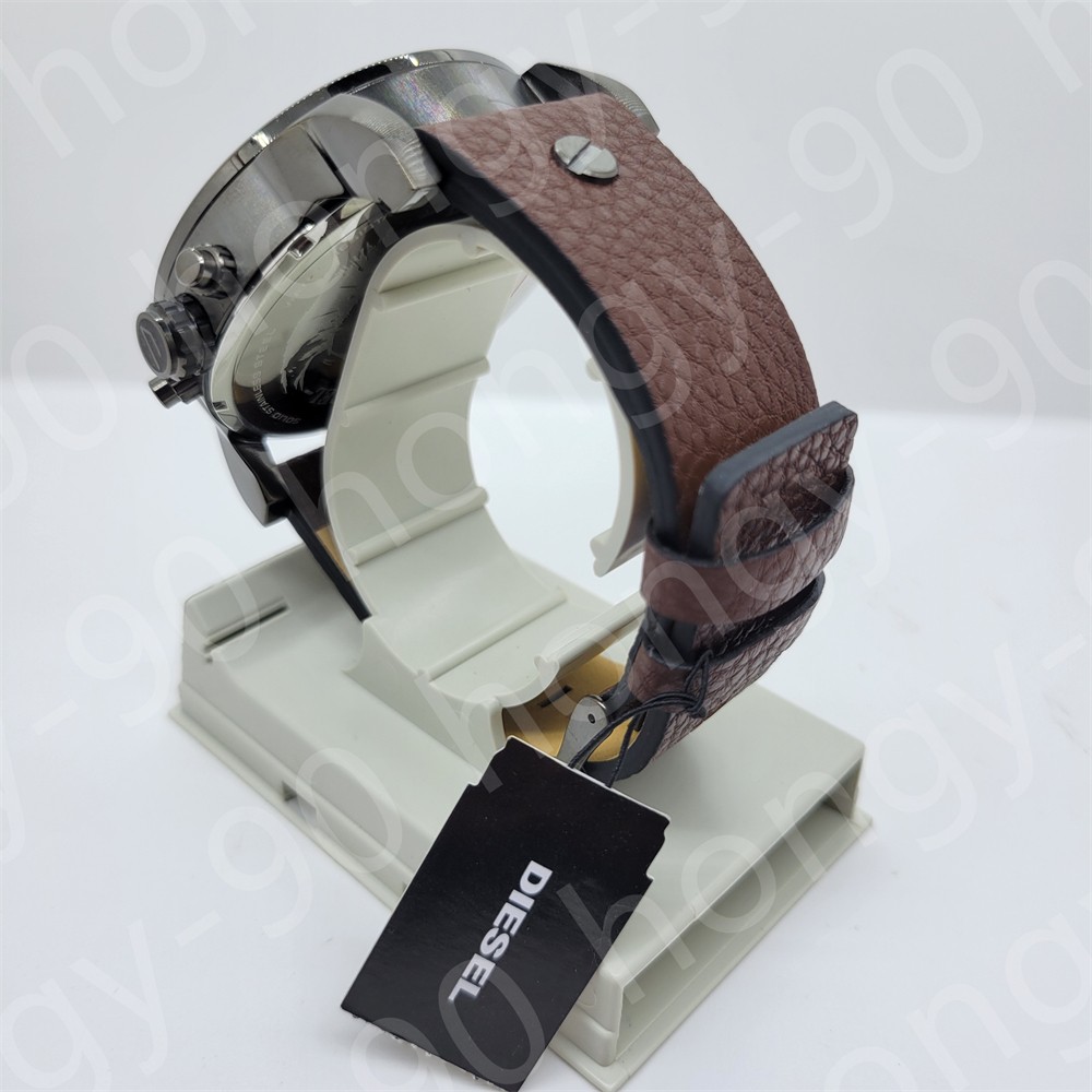 Diesel DZ7314 Mr.Daddy 2.0 Chronograph Blue Dial Brown Leather Strap Men’s Watch