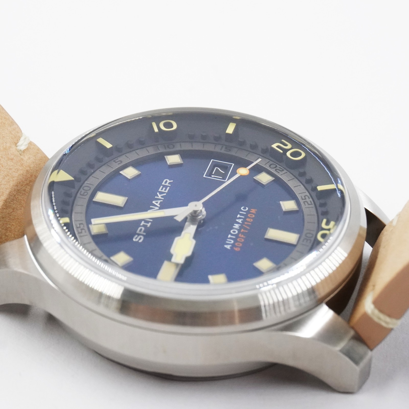 Spinnaker Bradner SP-5062-05 Automatic 42mm Watch in Tidal Blue w/Leather Strap