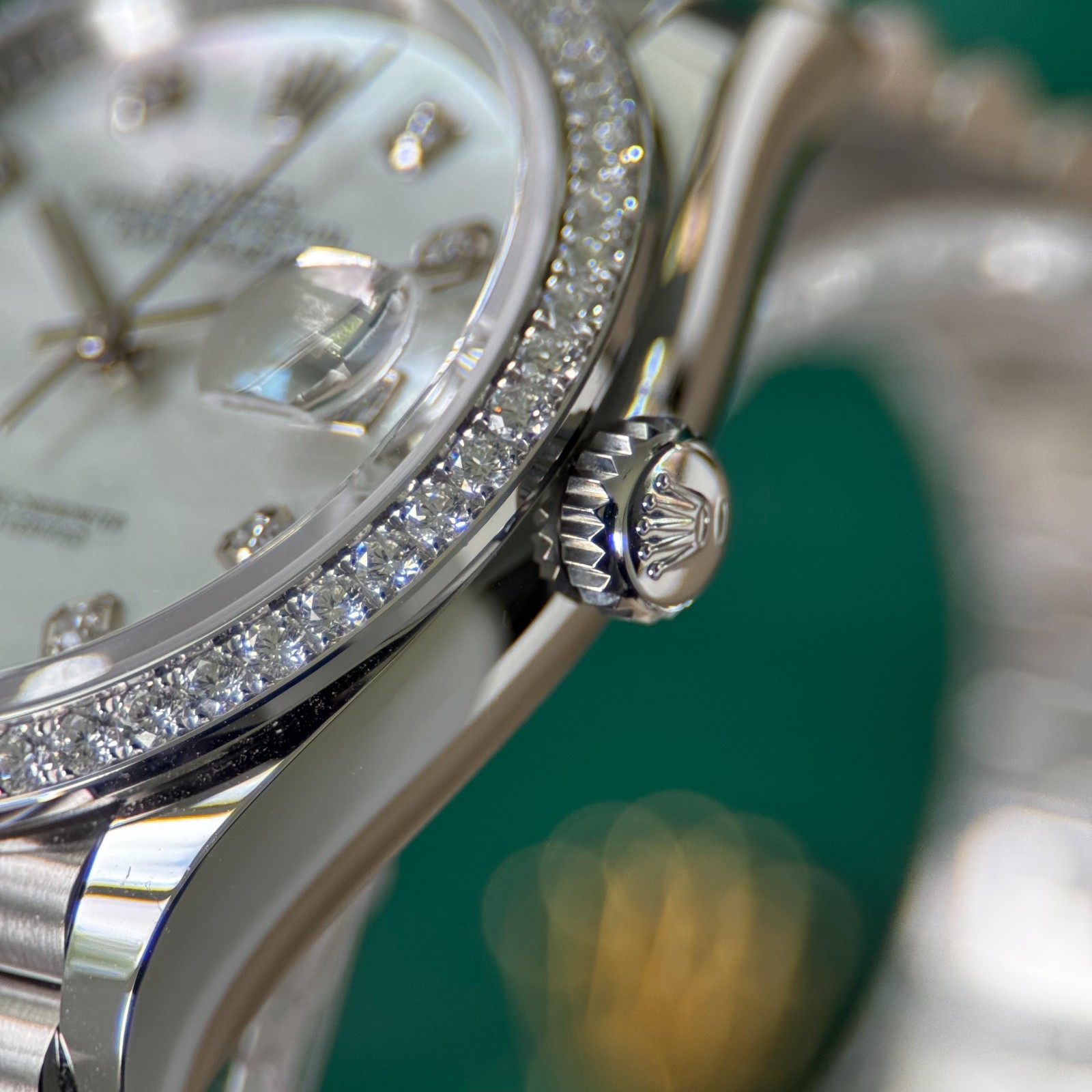 Rolex Datejust 36 -MOP Diamond Dial & Diamond Bezel Jubilee – Full Set 126284RBR