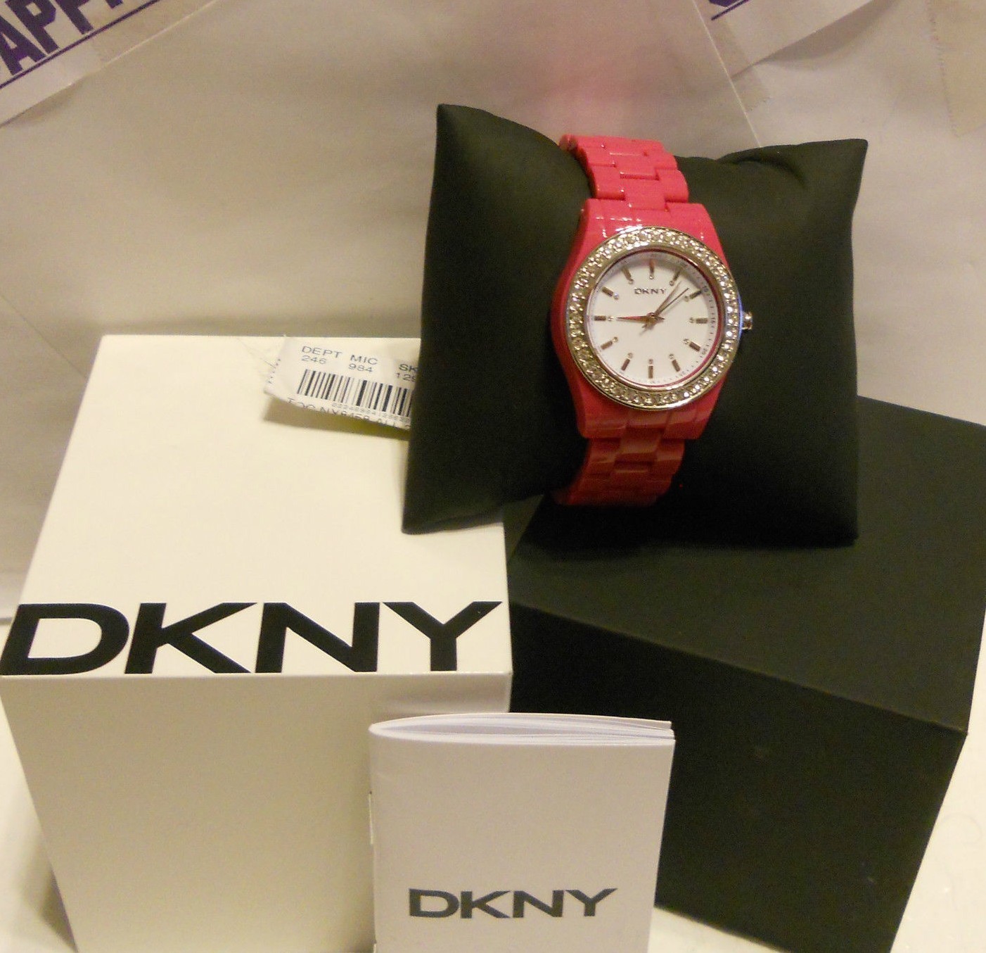 DKNY Pink Glitz Women’s Watch NY8458 NEW! Low International Shipping!!