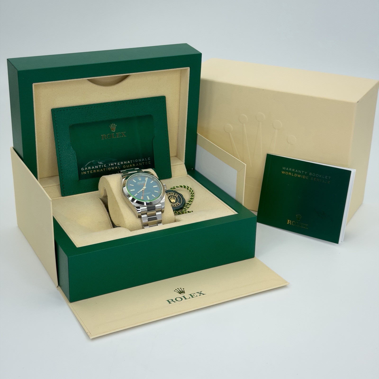2021 Discontinued Rolex Milgauss Blue Dial Full Set 40mm – 116400GV