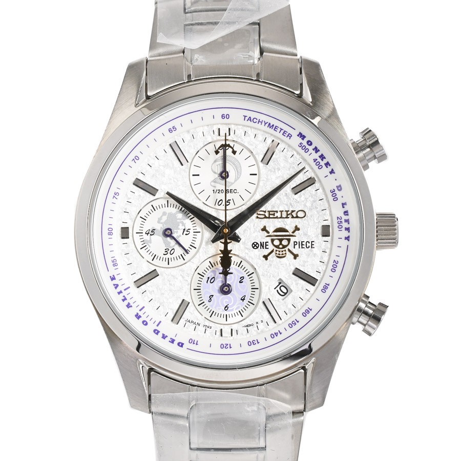 SEIKO ONE PIECE Monkey D Luffy Gear 5 LE5000 Chronograph Watch BoxCard 7T92-HDH0