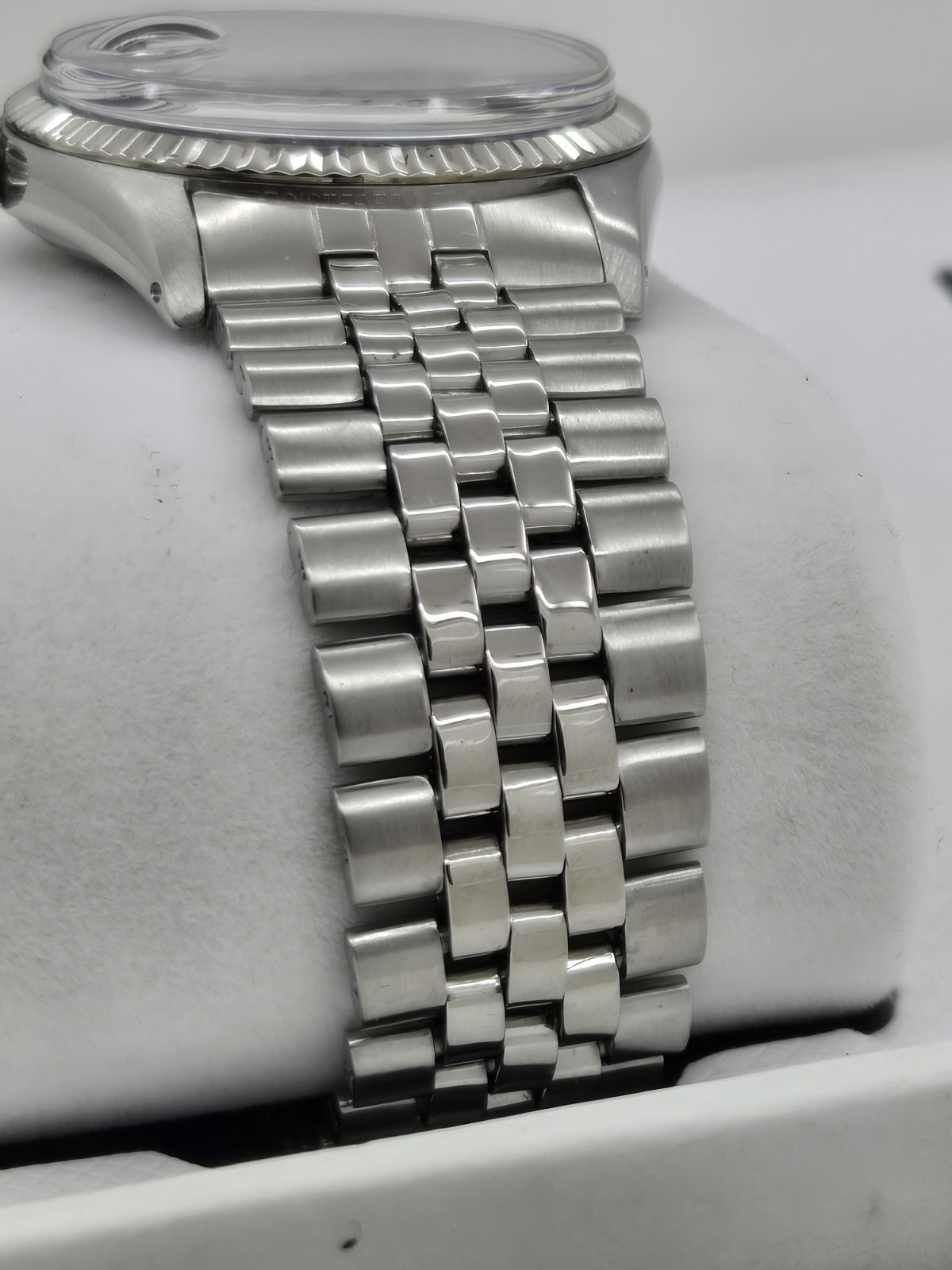 Rolex 1601 ,Factory Rolex Purple Matt Dial, 18k White Gold Bezel,Papers 1964,