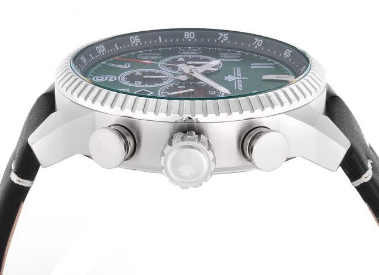 Chase Durer Flight Commander One Mens Watch 46mm Emerald Green Black CDW0089 New
