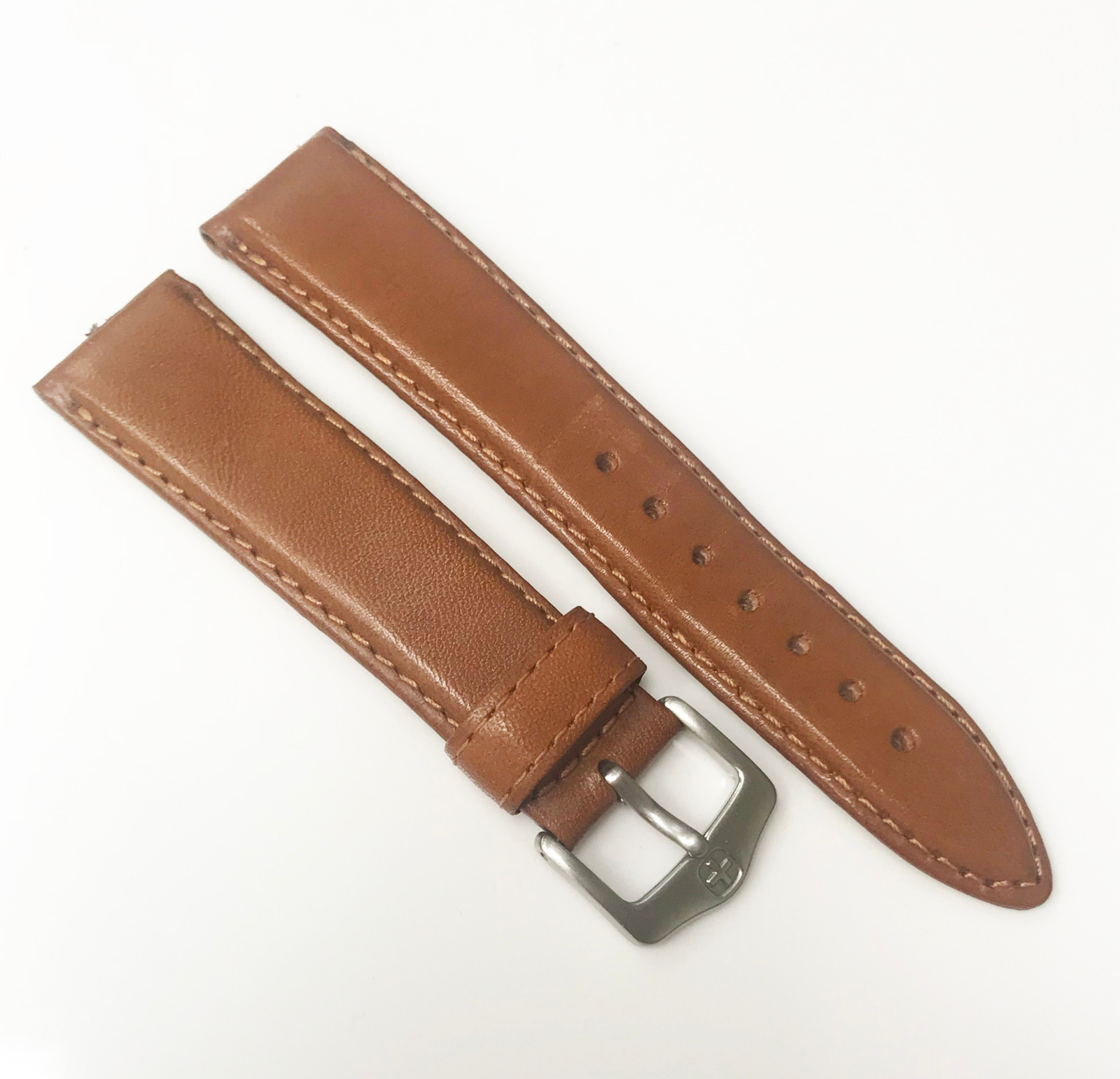 Generic Brand New Medium Brown Tone 20mm Genuine Leather Watch Band