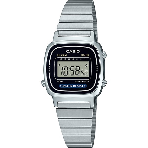 CASIO LA670WA-1A2JF LADY’s Digital Watch Stainless Steel Band