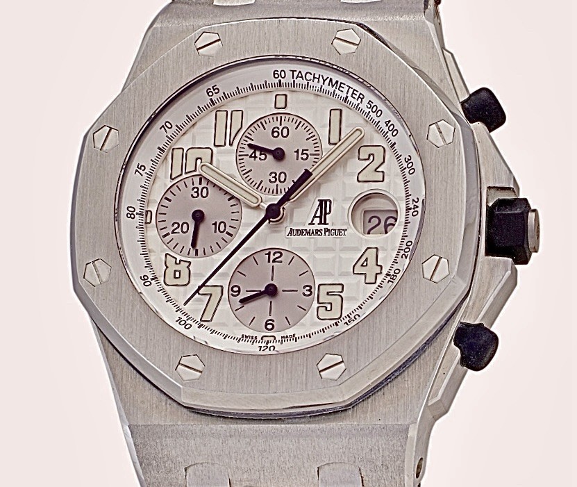 Audemars Piguet Royal Oak Offshore Chrono White Watch 26020ST.OO.D001IN.02.A
