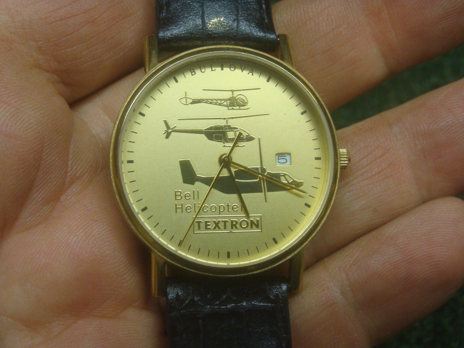 Bulova Bell Helicopter Textron 25 Year Service Watch 2011 – VERY NICE – new bat.