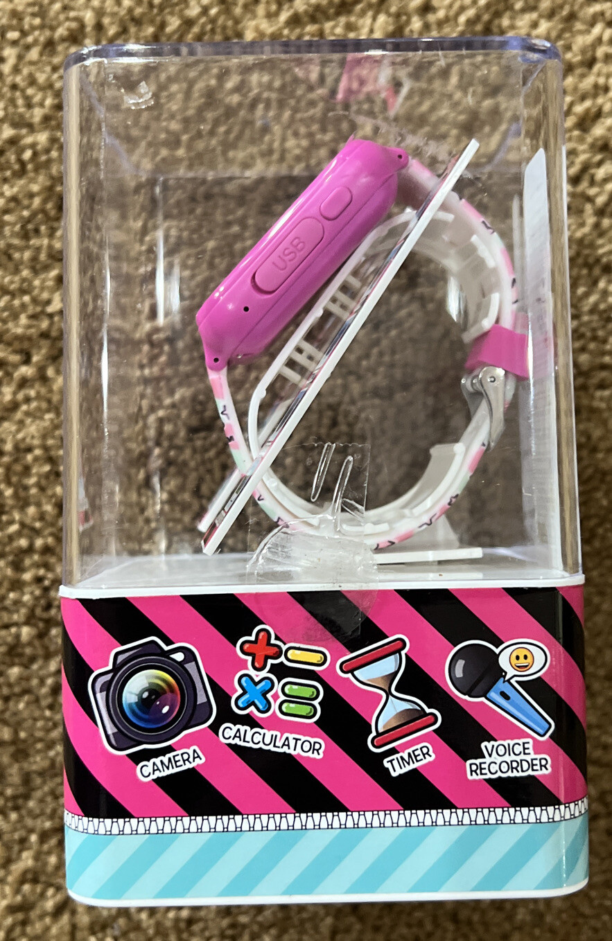 L.O.L. Surprise! 48mm Plastic Case Pink Silicone Strap – LOL4104 New