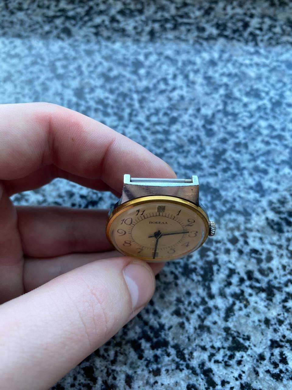Vinrage Pobeda Watch Soviet USSR mechanical Wristwach Rare 1980s