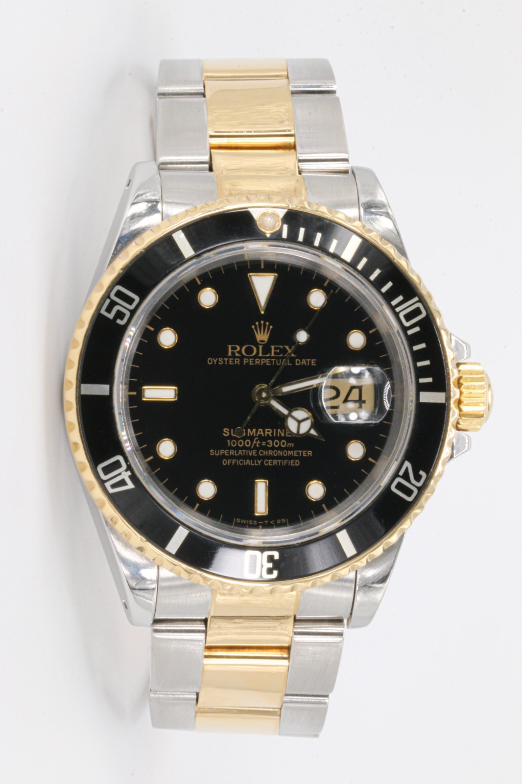 Rolex Submariner Ref 16613 Ceramic Bezel 18k Yellow Gold/Stainless Steel Watch