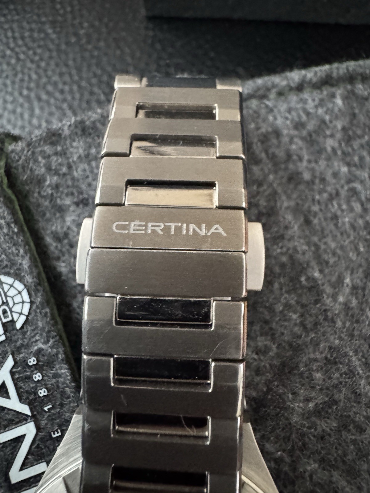 Certina DS-7 Powermatic 80 | Titanium Blue Dial Wristwatch Full Set Warranty