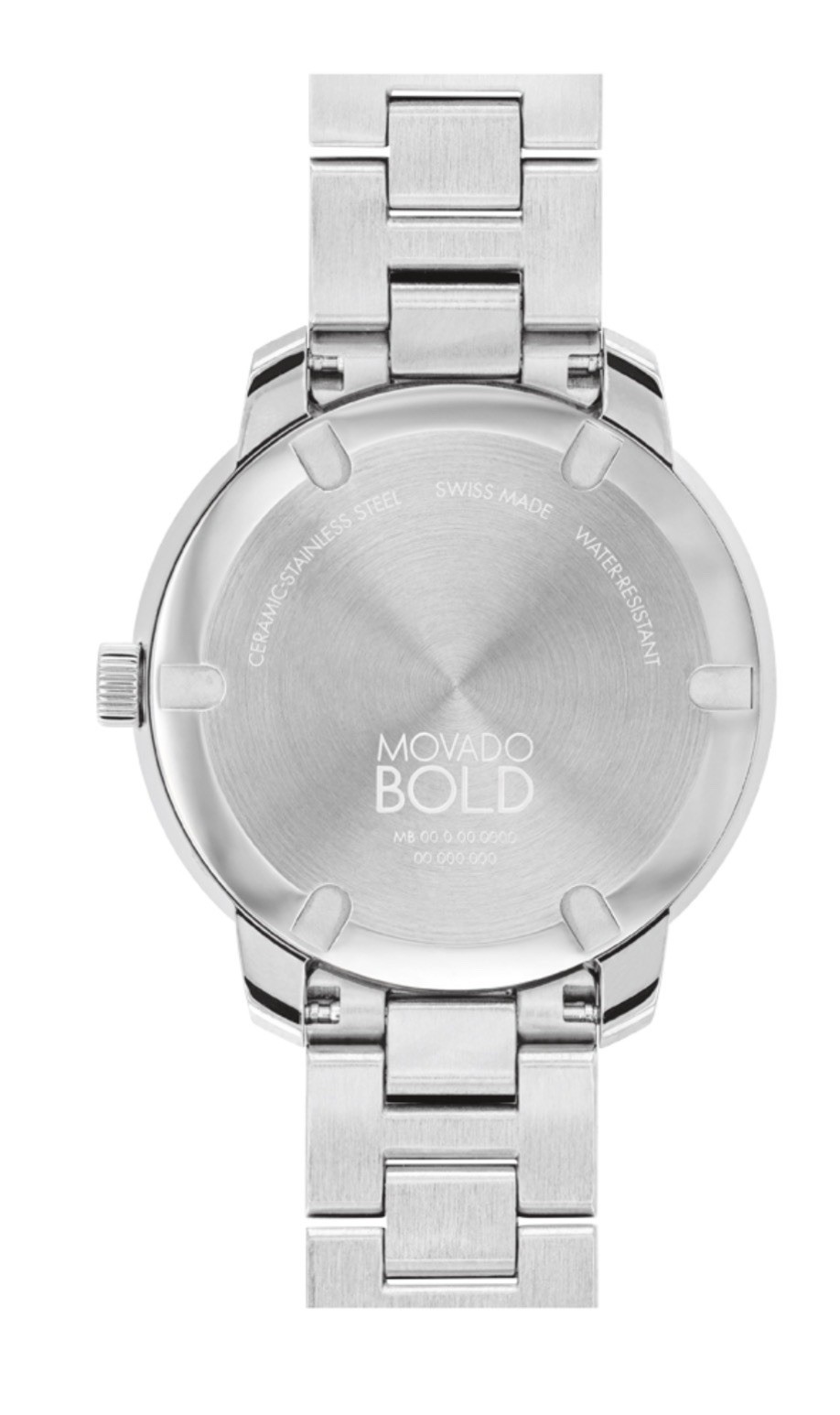 Brand New Movado Bold Verso Women’s Silver With Rose Gold Accents Watch 3600869
