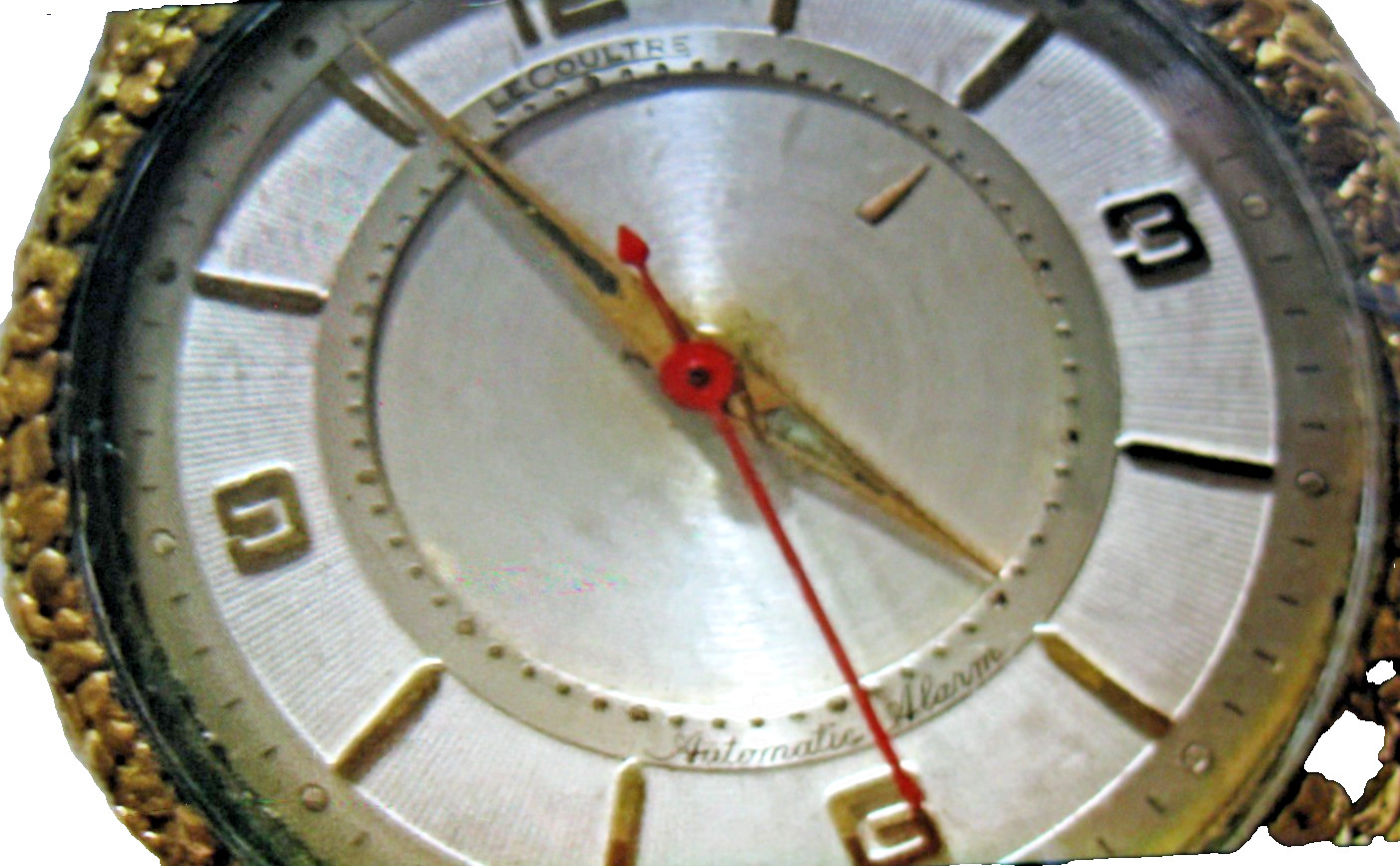 Jaeger LeCoultre GOLD Nugget Memovox Automatic 39MM Mechanical Alarm Wrist Watch