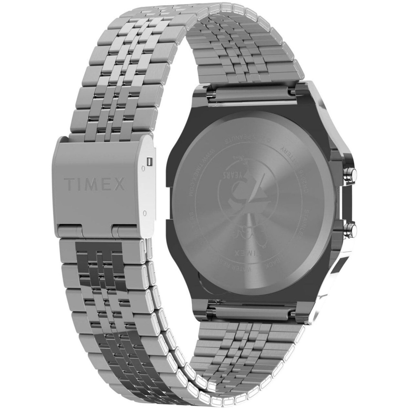 Timex Men’s Watch Peanuts T80 Chronograph Grey Digital Dial Bracelet TW2Y20000VQ