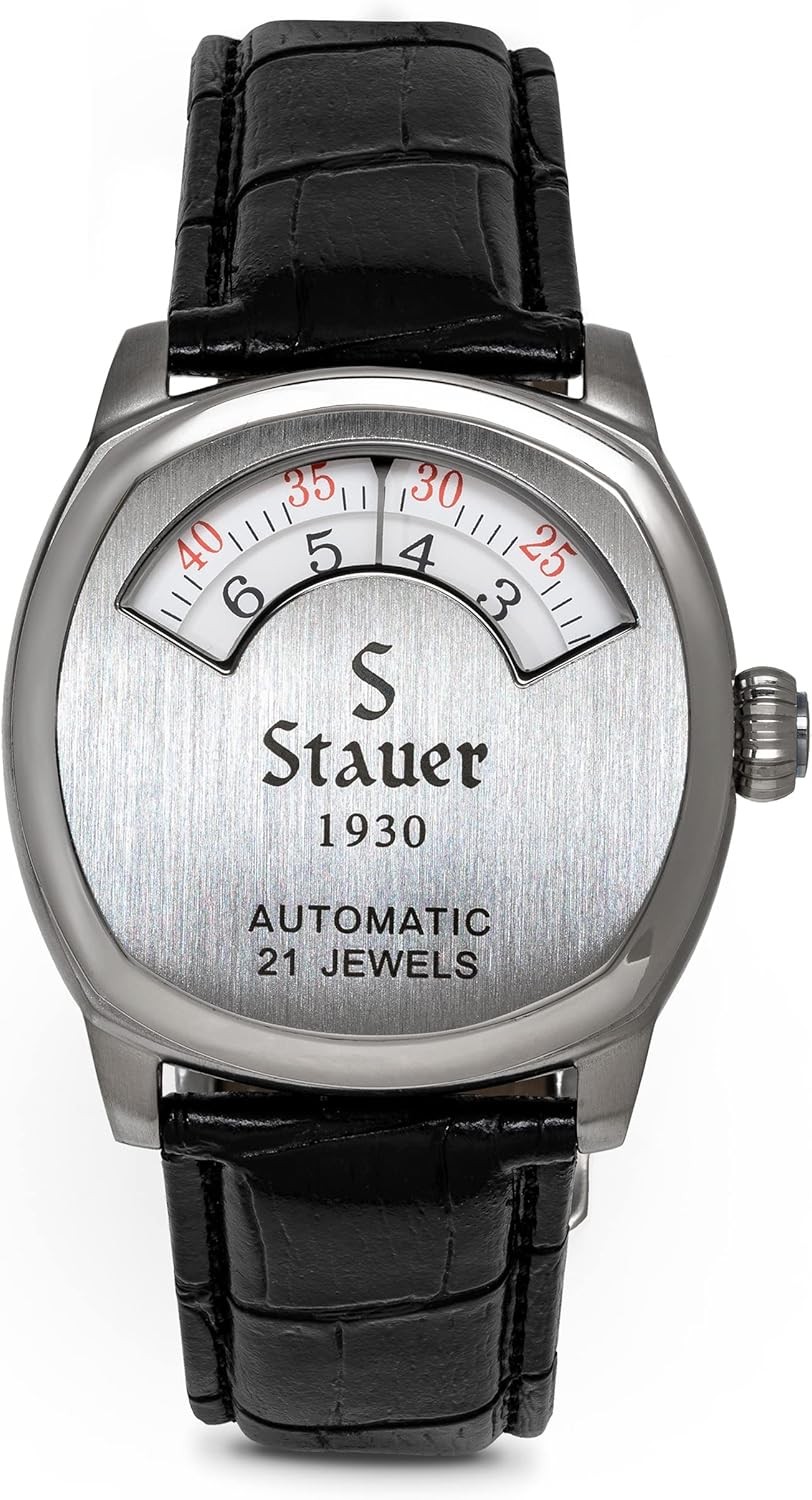 Stauer 1930 Dashtronic Watch – Cotswold Genuine Mens Watches Leather Black