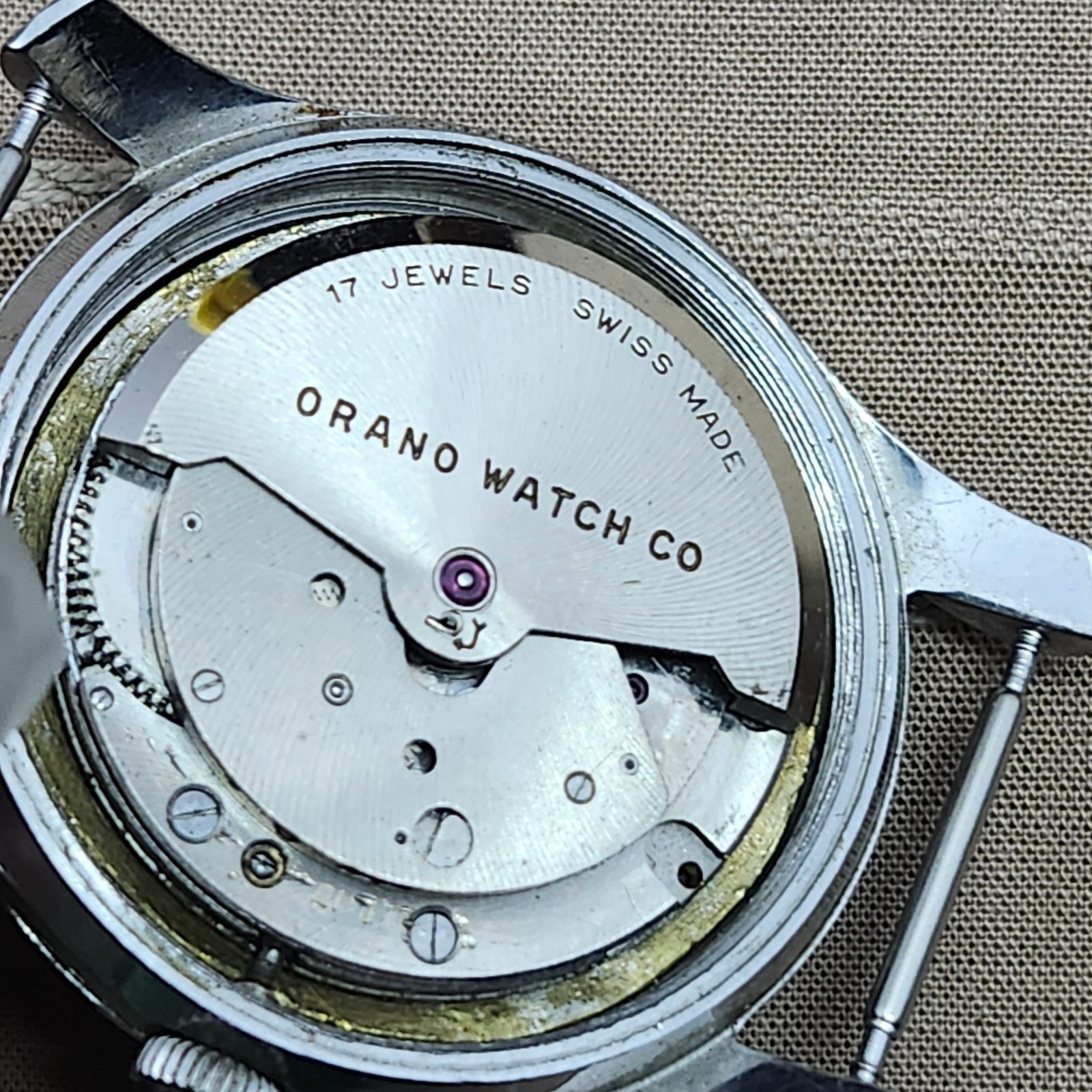 Orano Swiss Automatic W Swiss Automatic Watch 17J Felsa 1560 Non-Running Project