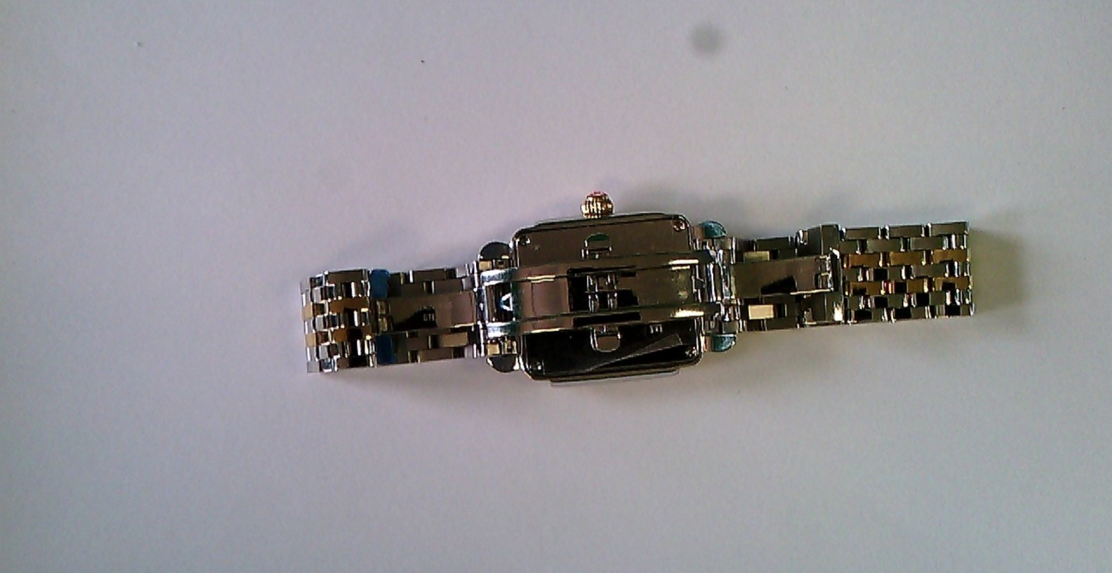 Michele Deco TRH 1969035 .08 ct tw Two Tone Watch. DOES NOT WORK. READ LISTING.