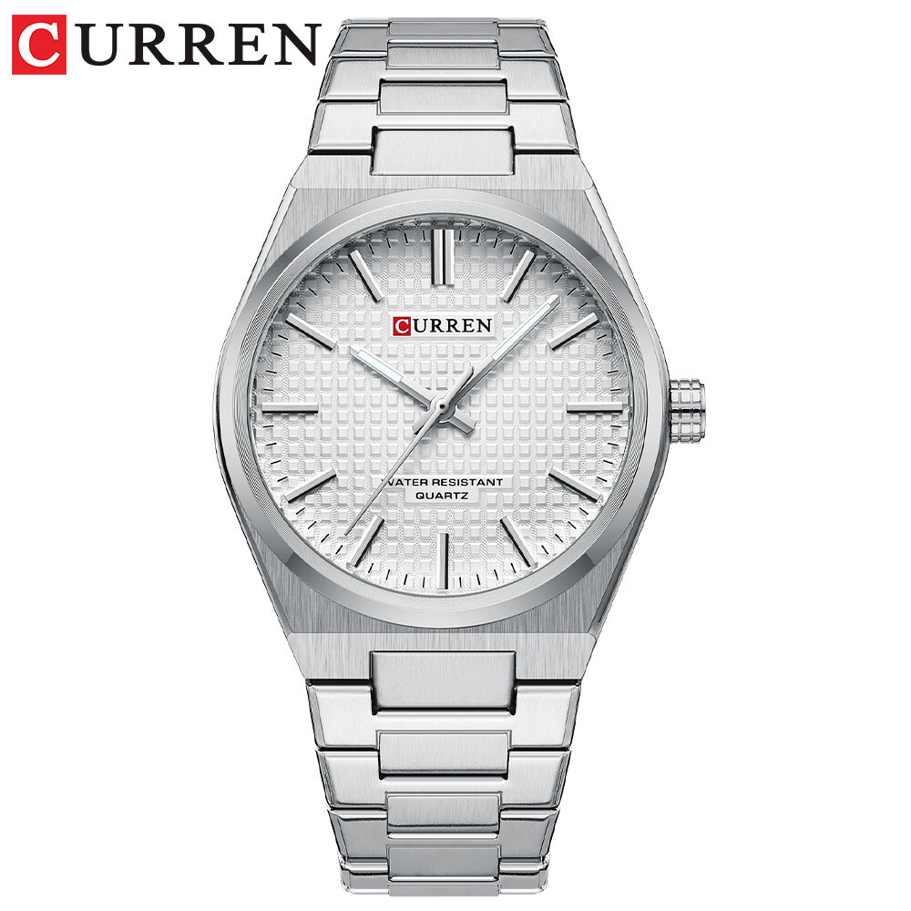 CURREN Men Quartz Watch Luxury Steel Wristwatch Luminous Sport Watch Males Watch