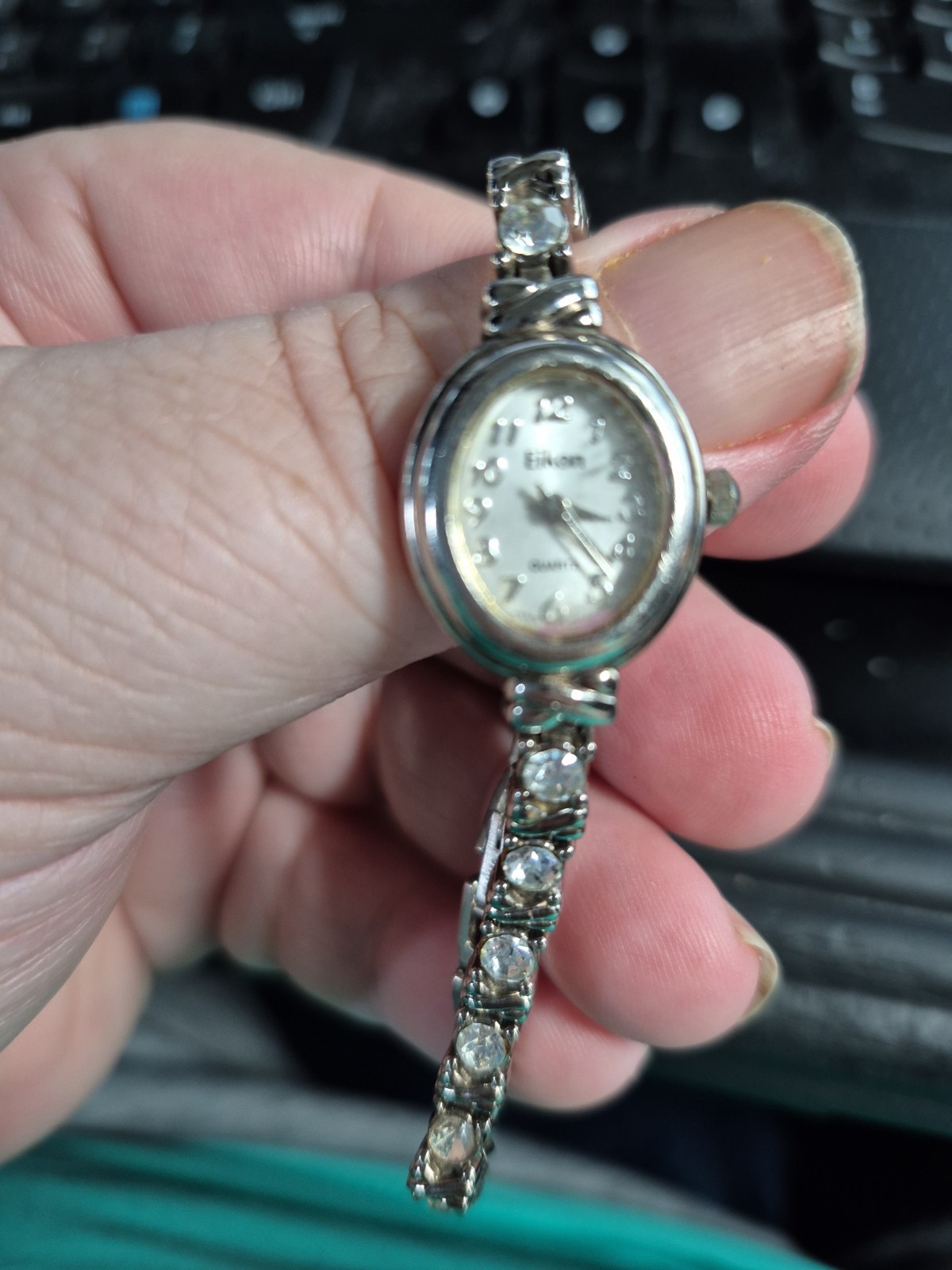 Eikon Women’s Quartz Analog Silver Stainless Steel Bracelet Watch Dial