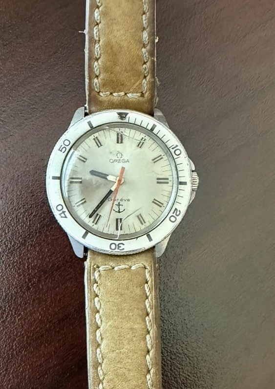 OMEGA Genève ADMIRALTY. Manual Wind 17J 35mm SS Silver Dial