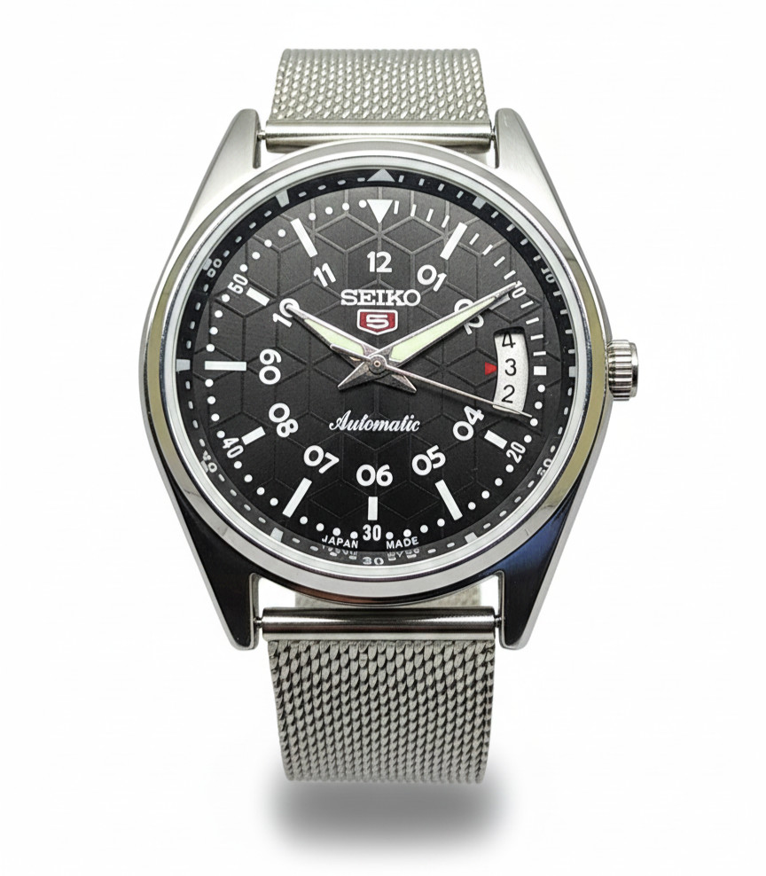 Refurbished Automatic Men’s Watch Day Date | Classic Vintage Style | Steel Strap