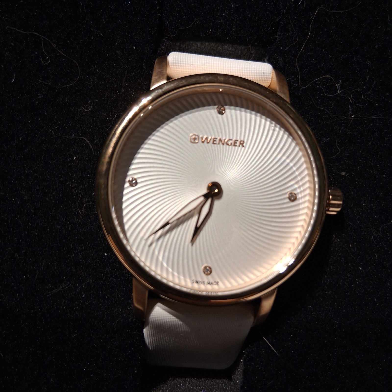 Wenger Urban Donnissima White Satin Ladies Watch 01.1721.101