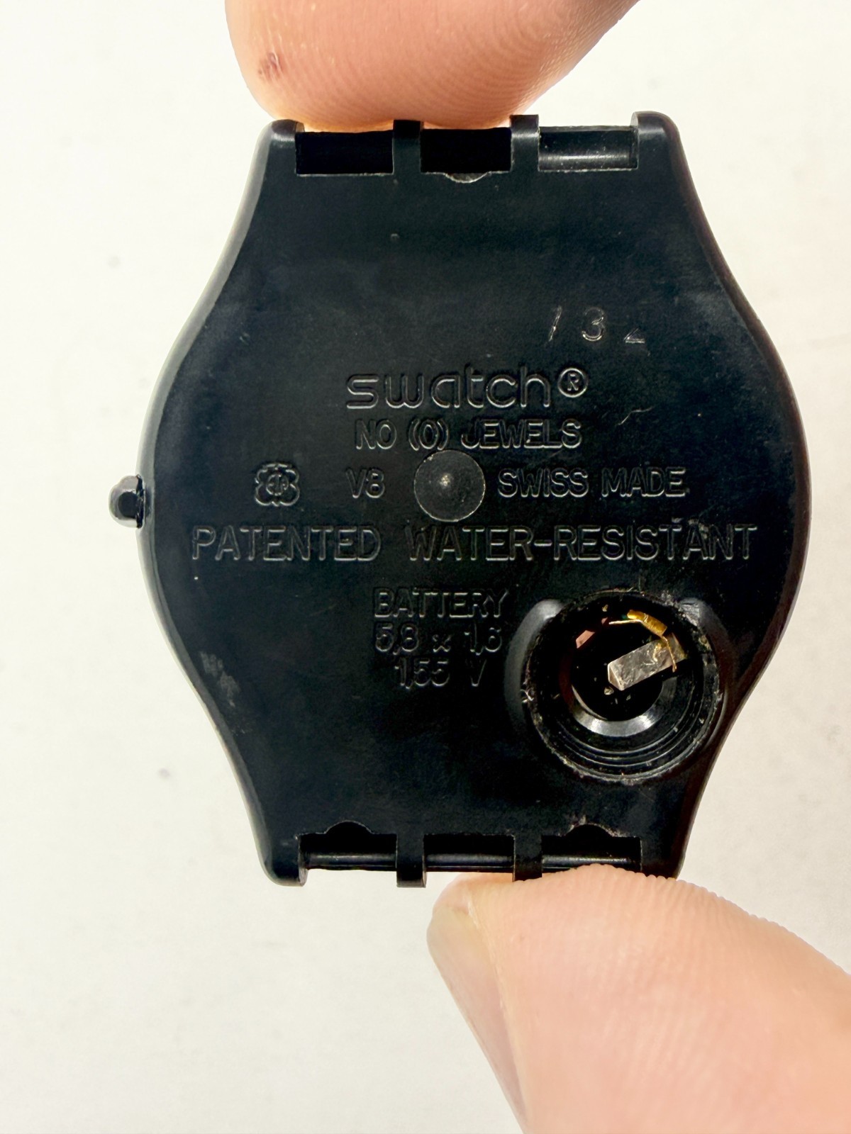 Ultra Thin Blacked Out Swatch Skin Quartz Watch