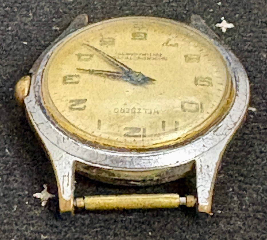 VTG Helzberg Wristwatch No Band Shock Protected Anti-Magnetic Base Metal Bezel