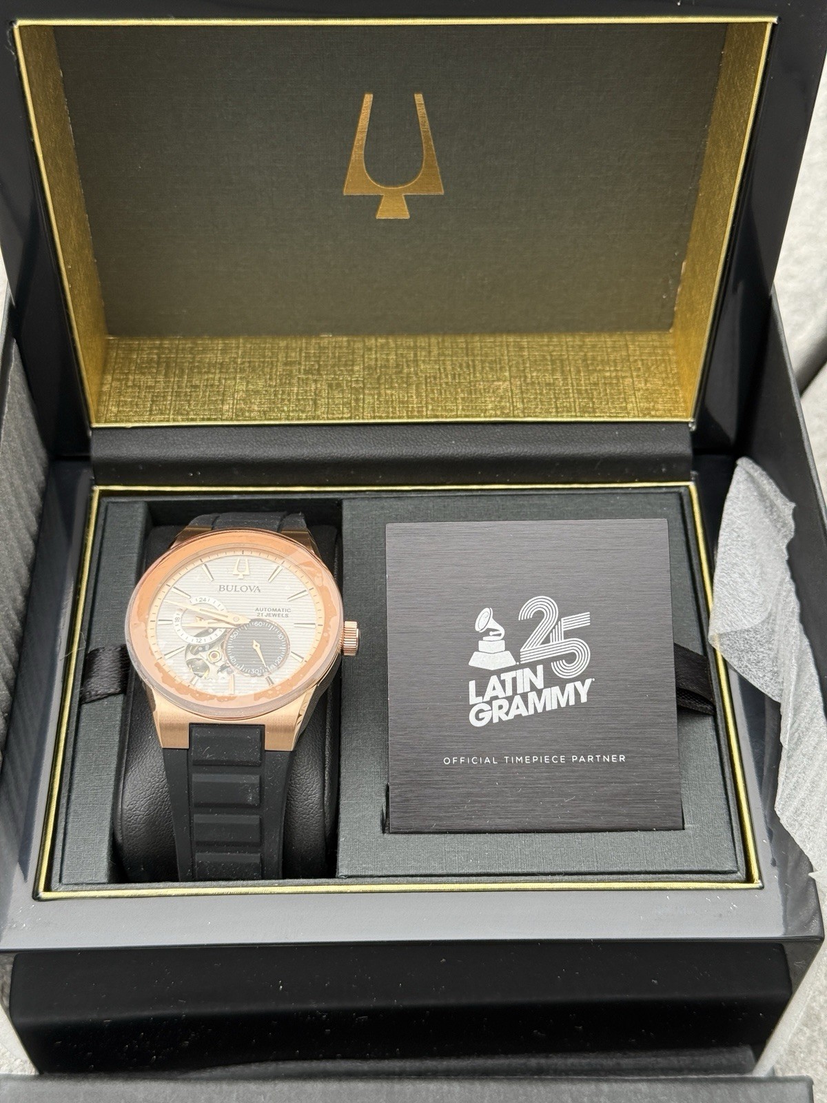 BULOVA Latin Grammy Chronograph Automatic rose gold Dial Men’s Watch