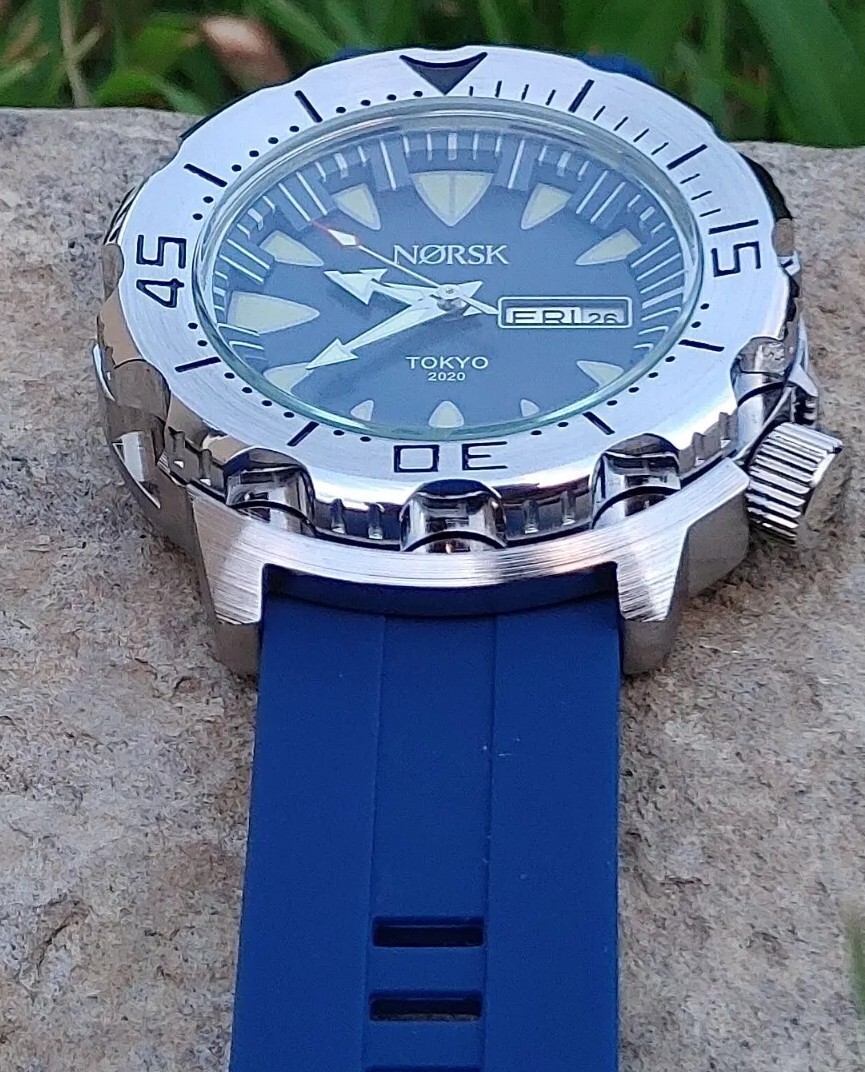 Sea Monster Diver Watch, Norsk, Norway Tokyo Olympics Citizen quartz – Blue