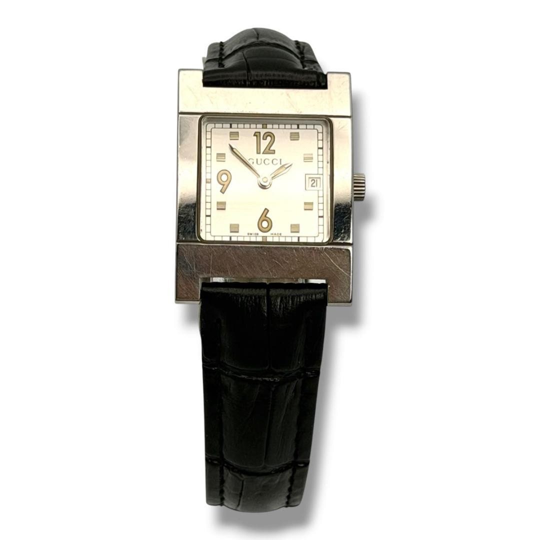 GUCCI Running Wristwatch Women Quartz 7700L Silver