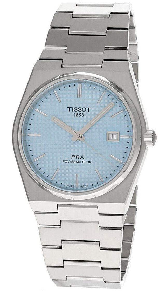 TISSOT PRX Powermatic 80 40MM Ice Blue Dial Men’s Watch T137.407.11.351.00
