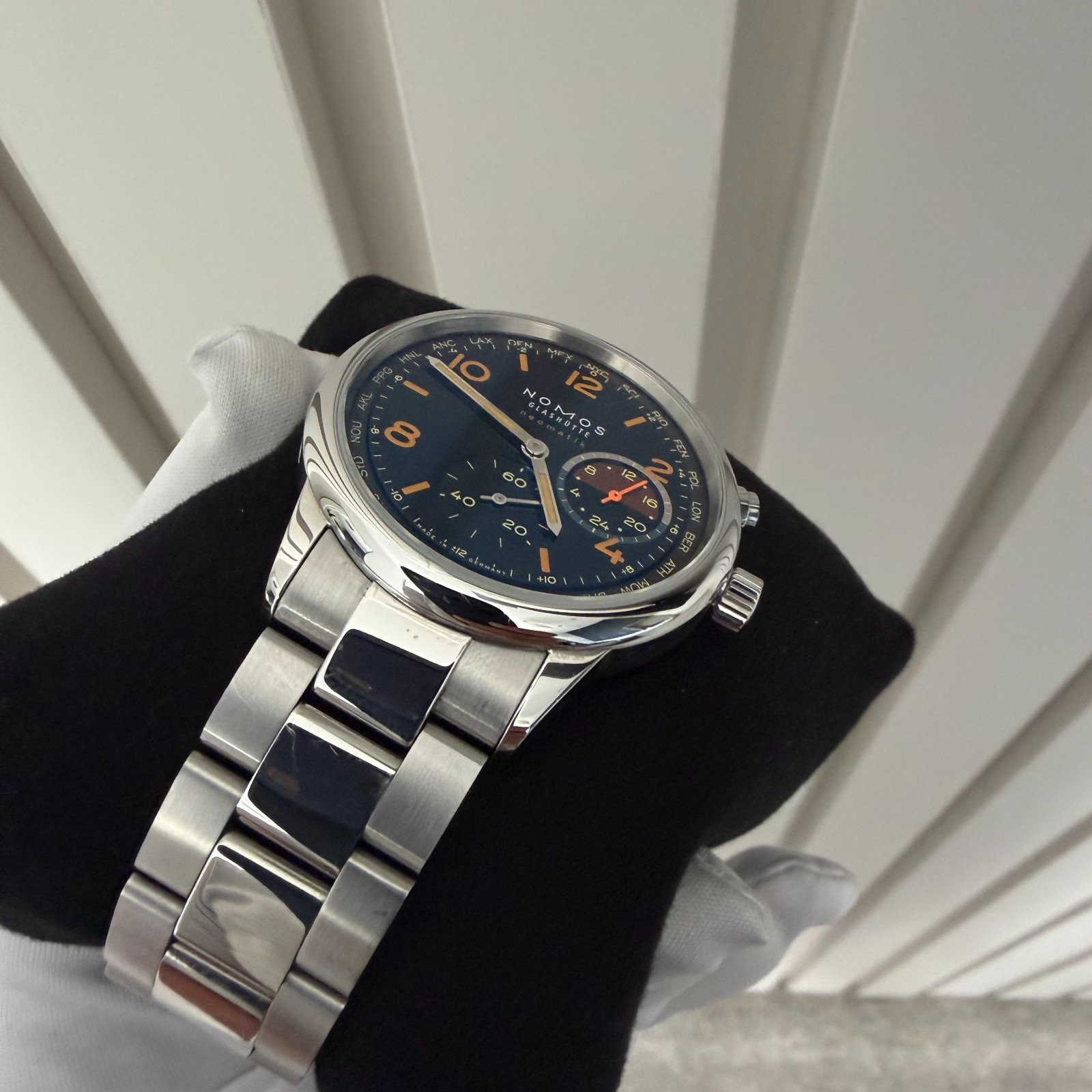 NOMOS Club Sport Neomatik Worldtimer – GRID – Limited Edition 68/175 Full Set